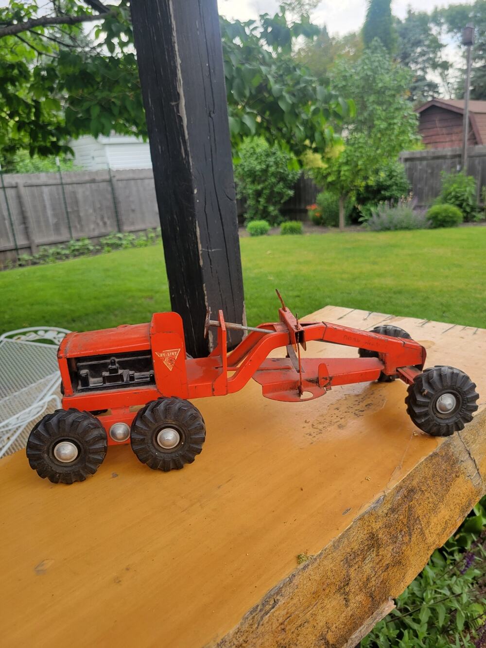 Vtg 1950s Nylint Road Grader Pressed Steel Construction Toy As Is Parts/Repair